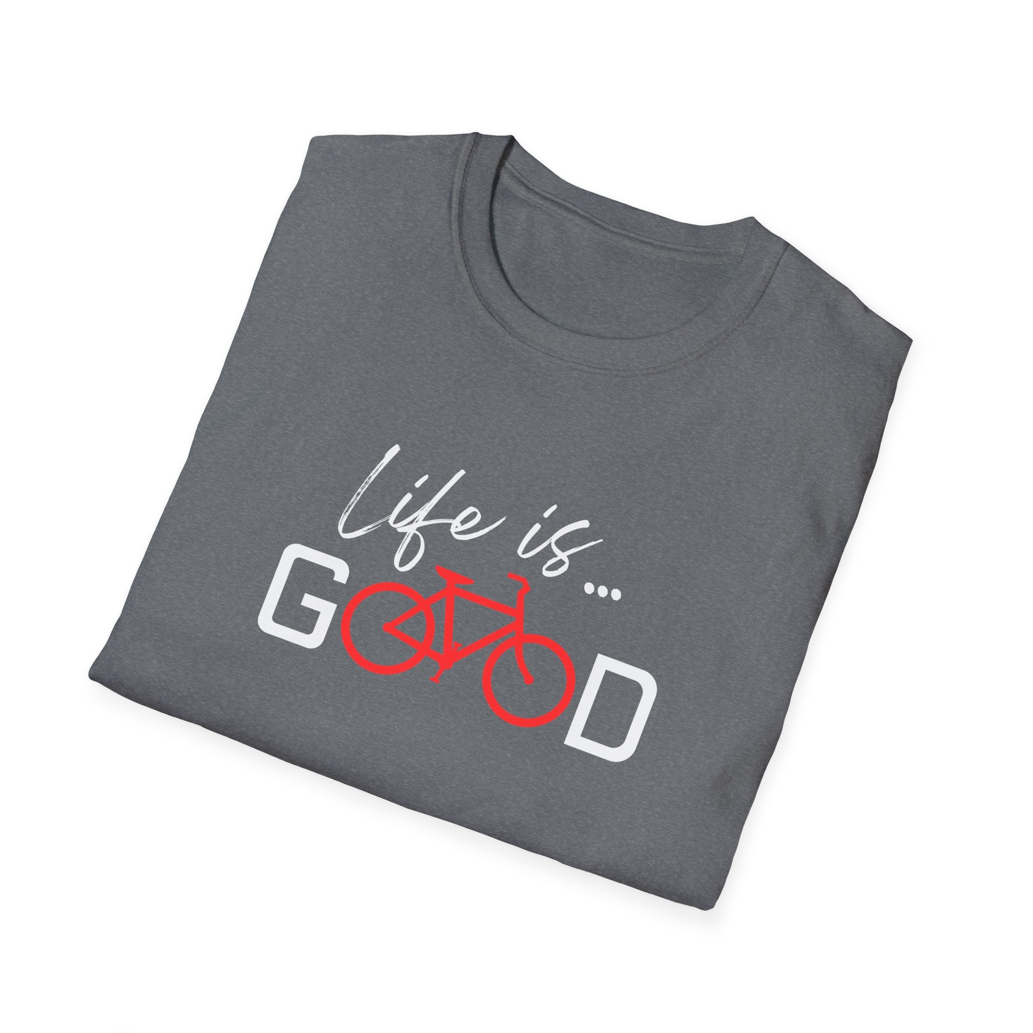 Life Is Good bicycle graphic T-Shirt | Cycling tee, bike lover shirt