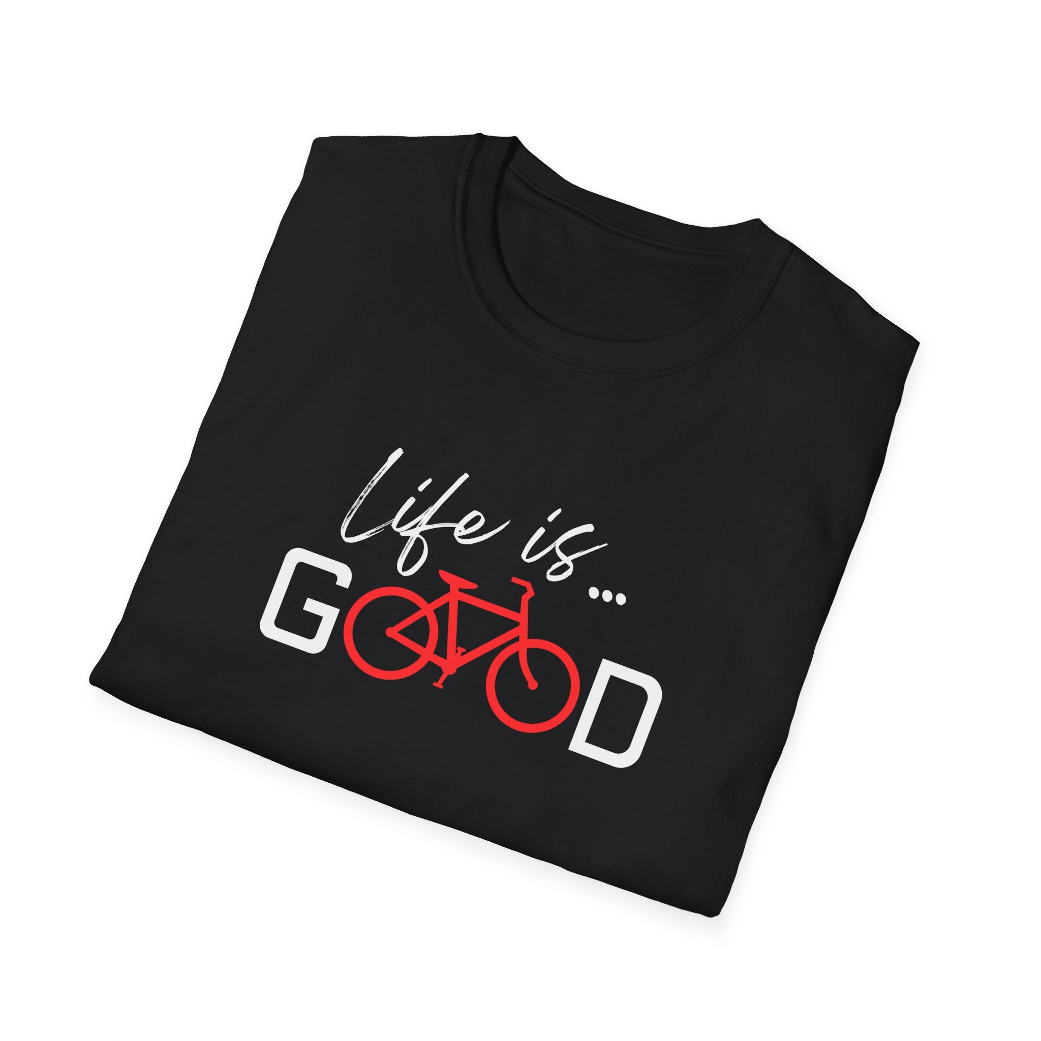 Life Is Good bicycle graphic T-Shirt | Cycling tee, bike lover shirt