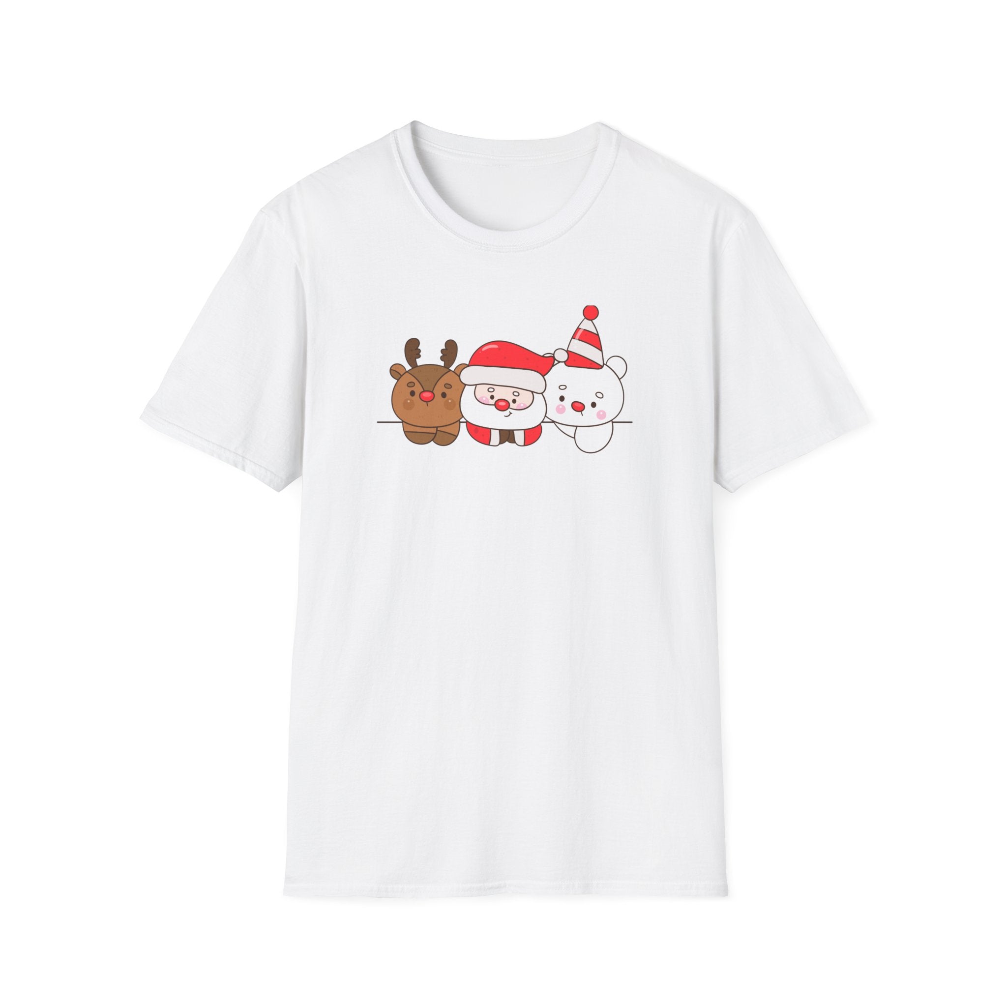 Santa, Reindeer & Christmas Bear – Festive Friends T-Shirt