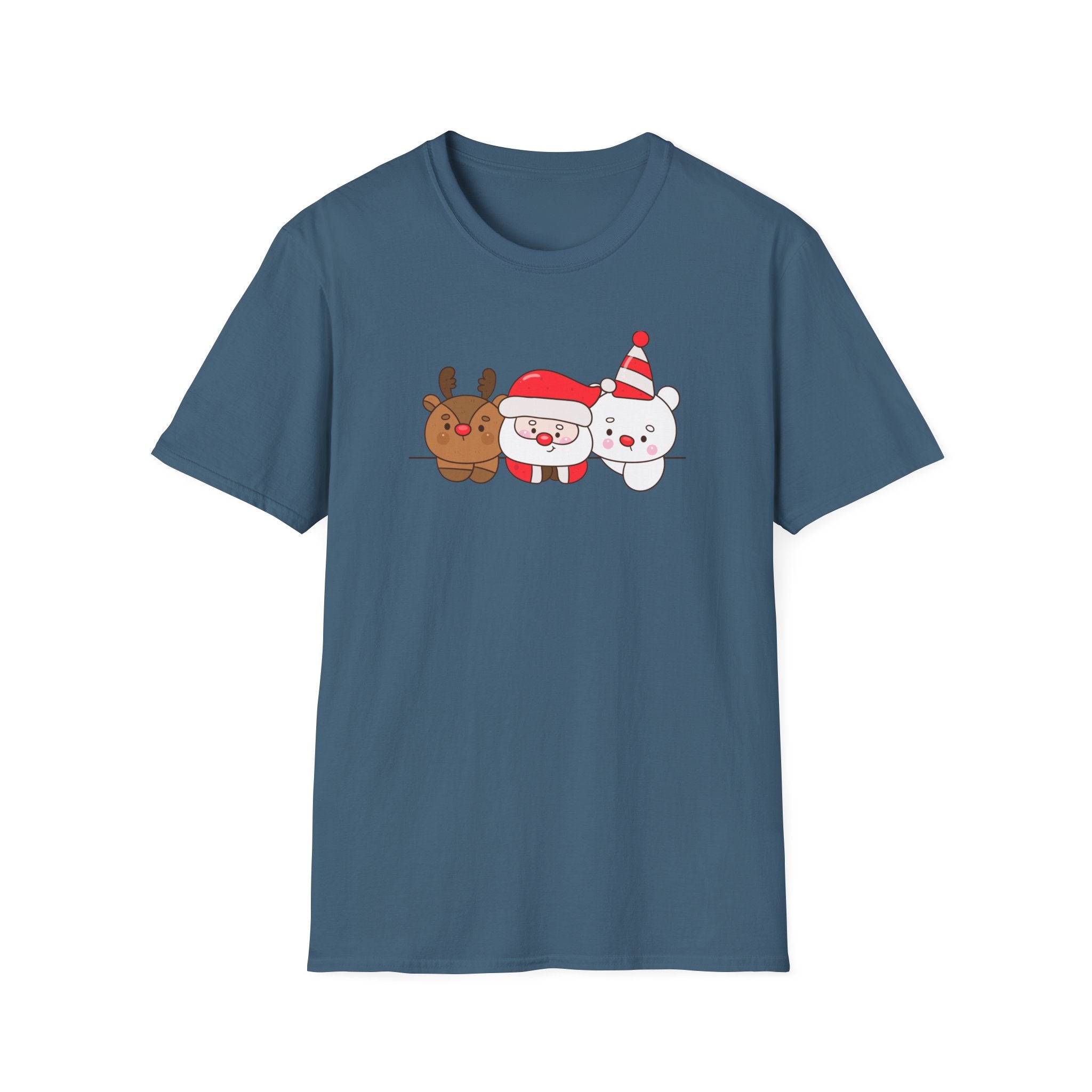 Santa, Reindeer & Christmas Bear – Festive Friends T-Shirt