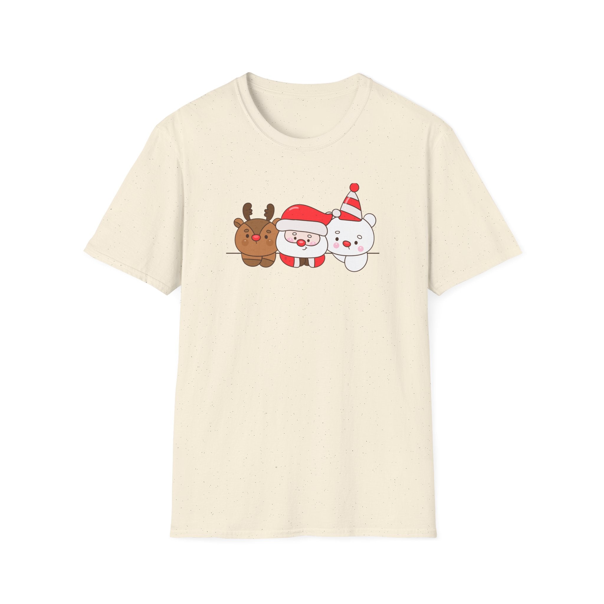 Santa, Reindeer & Christmas Bear – Festive Friends T-Shirt