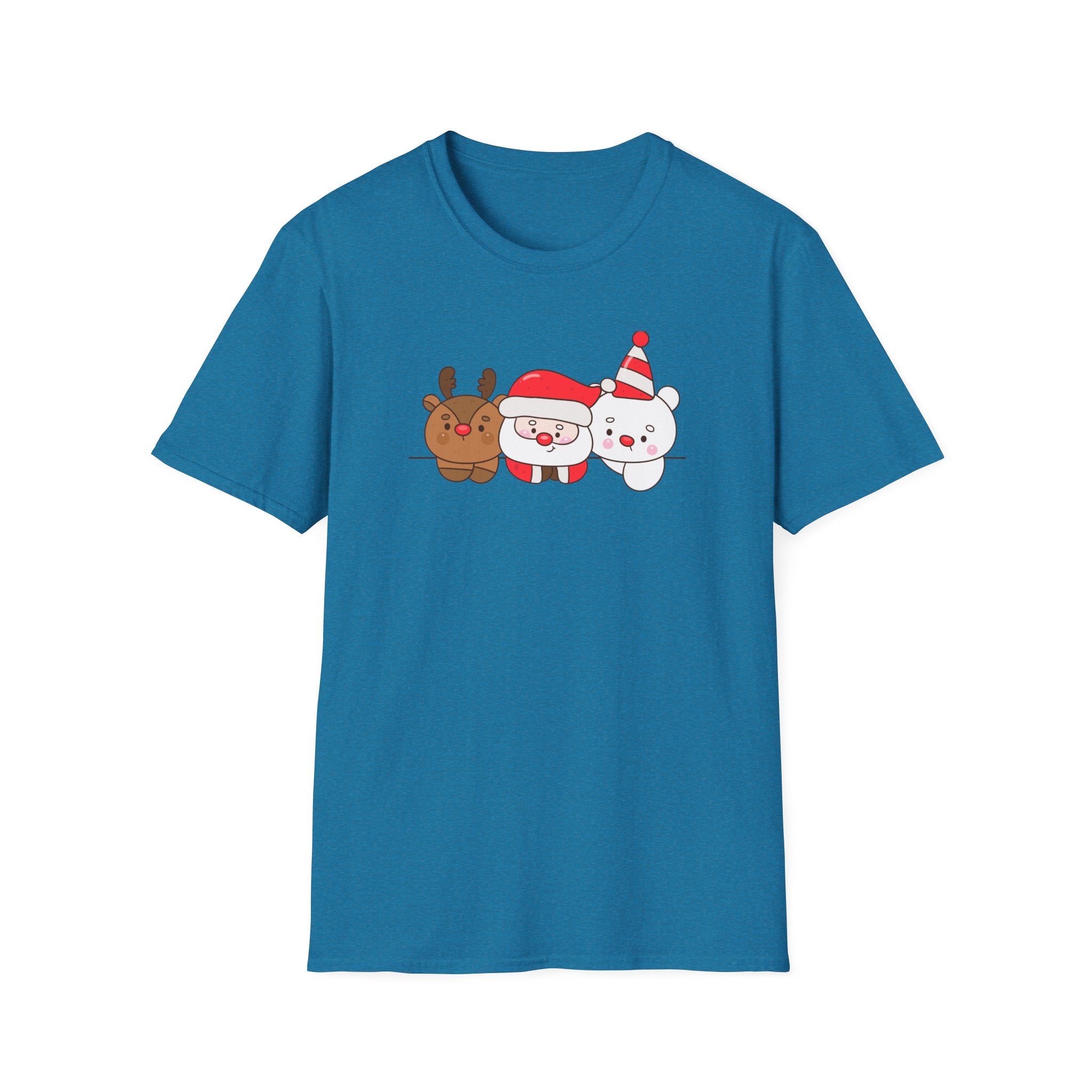 Santa, Reindeer & Christmas Bear – Festive Friends T-Shirt