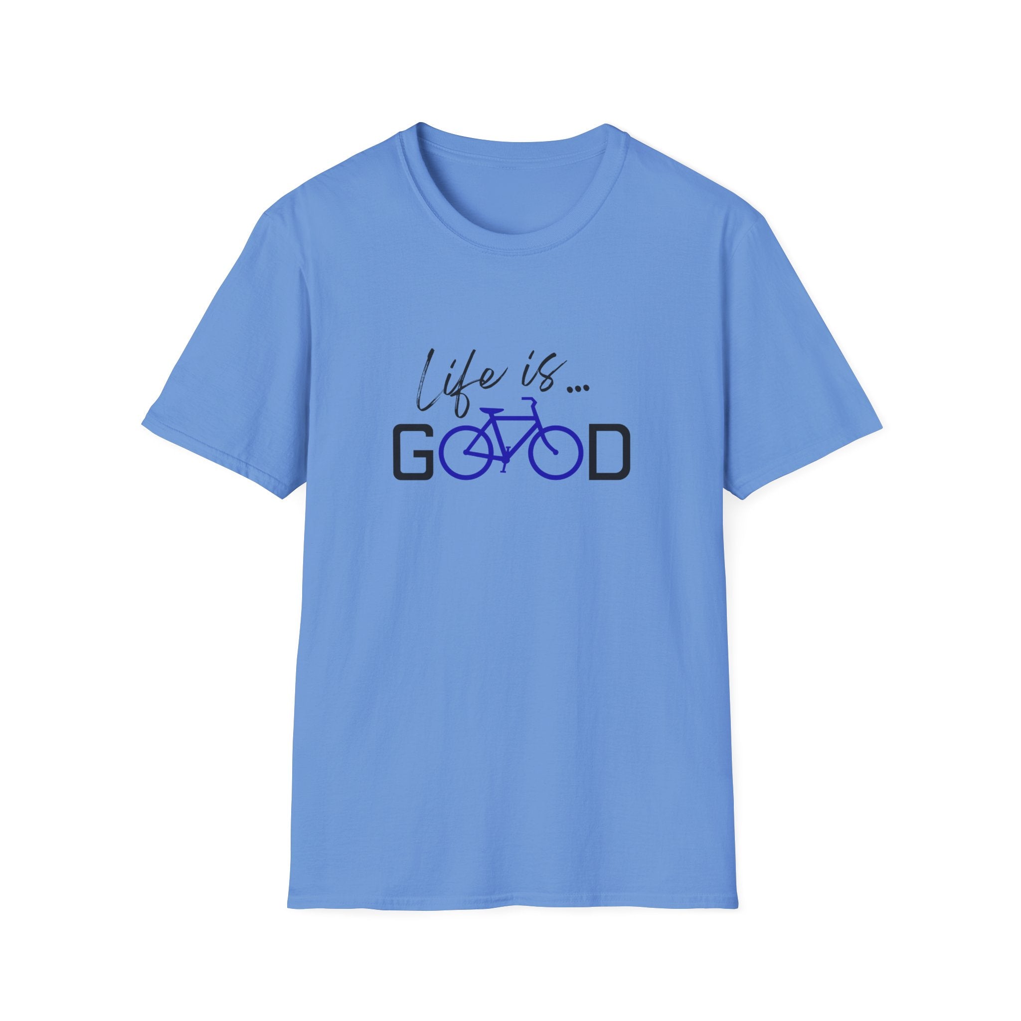 Life is Good Bicycle T-Shirt | Bike Graphic Tee, Cycling Quote Shirt