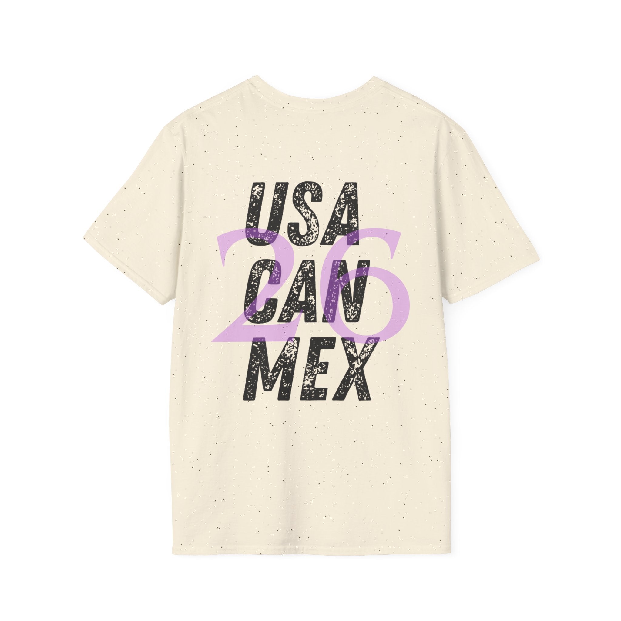 USA CAN MEX T-Shirt | Country Abbreviation Graphic, Pink Accent