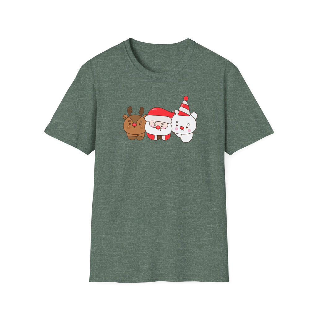 Santa, Reindeer & Christmas Bear – Festive Friends T-Shirt