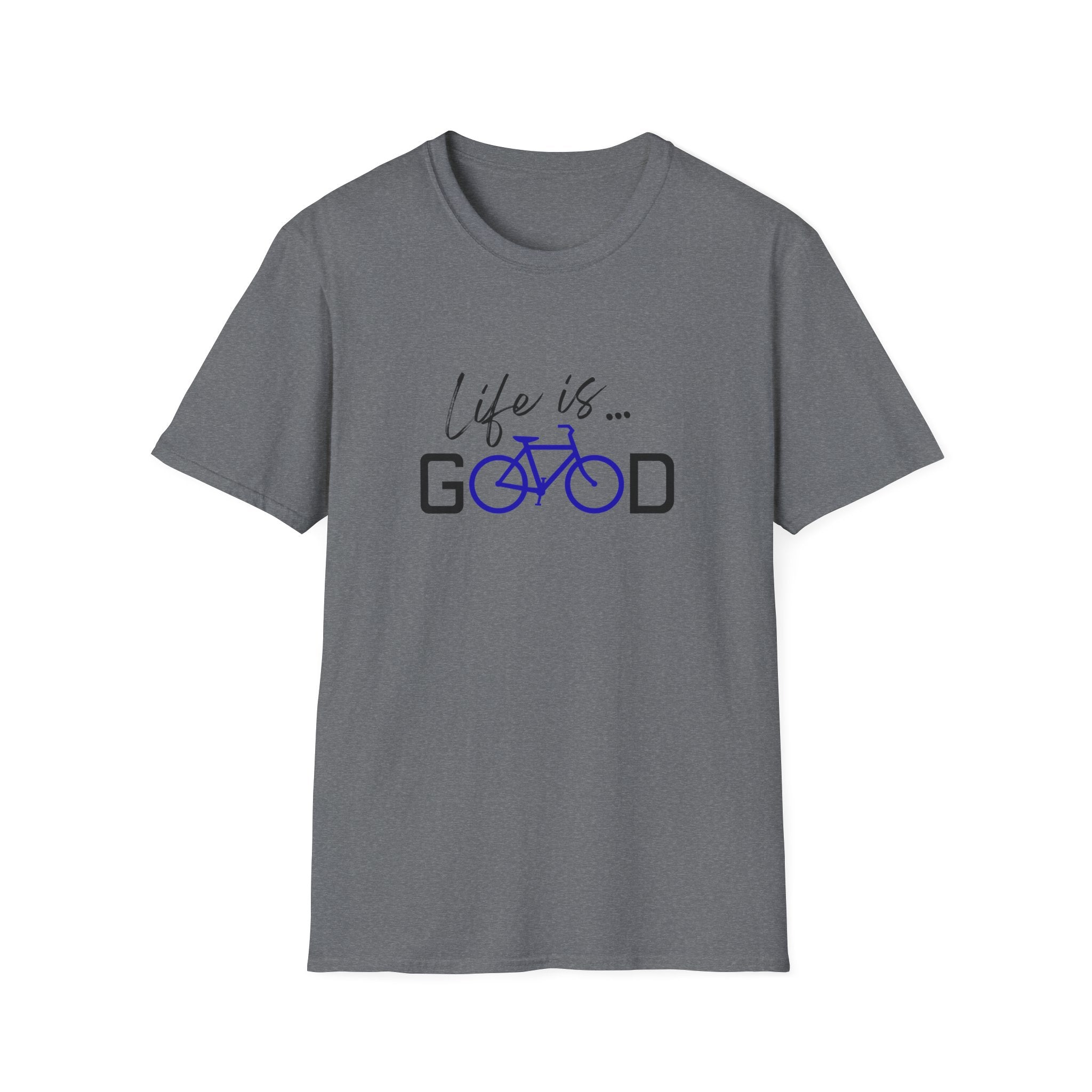 Life is Good Bicycle T-Shirt | Bike Graphic Tee, Cycling Quote Shirt