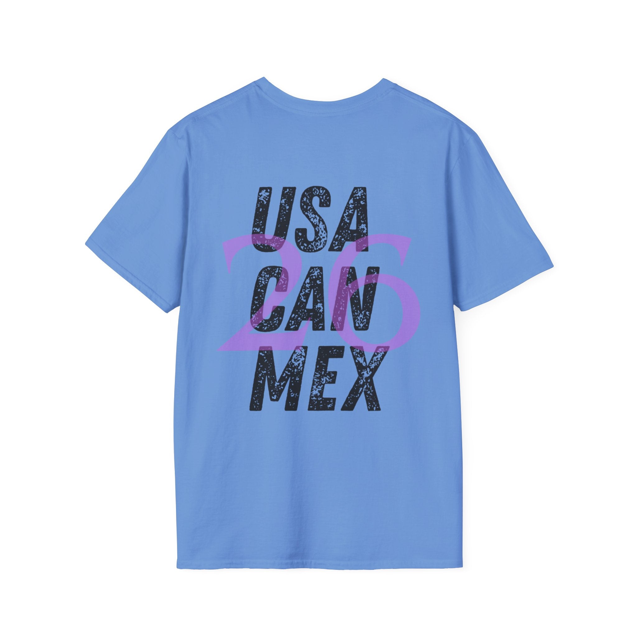 USA CAN MEX T-Shirt | Country Abbreviation Graphic, Pink Accent