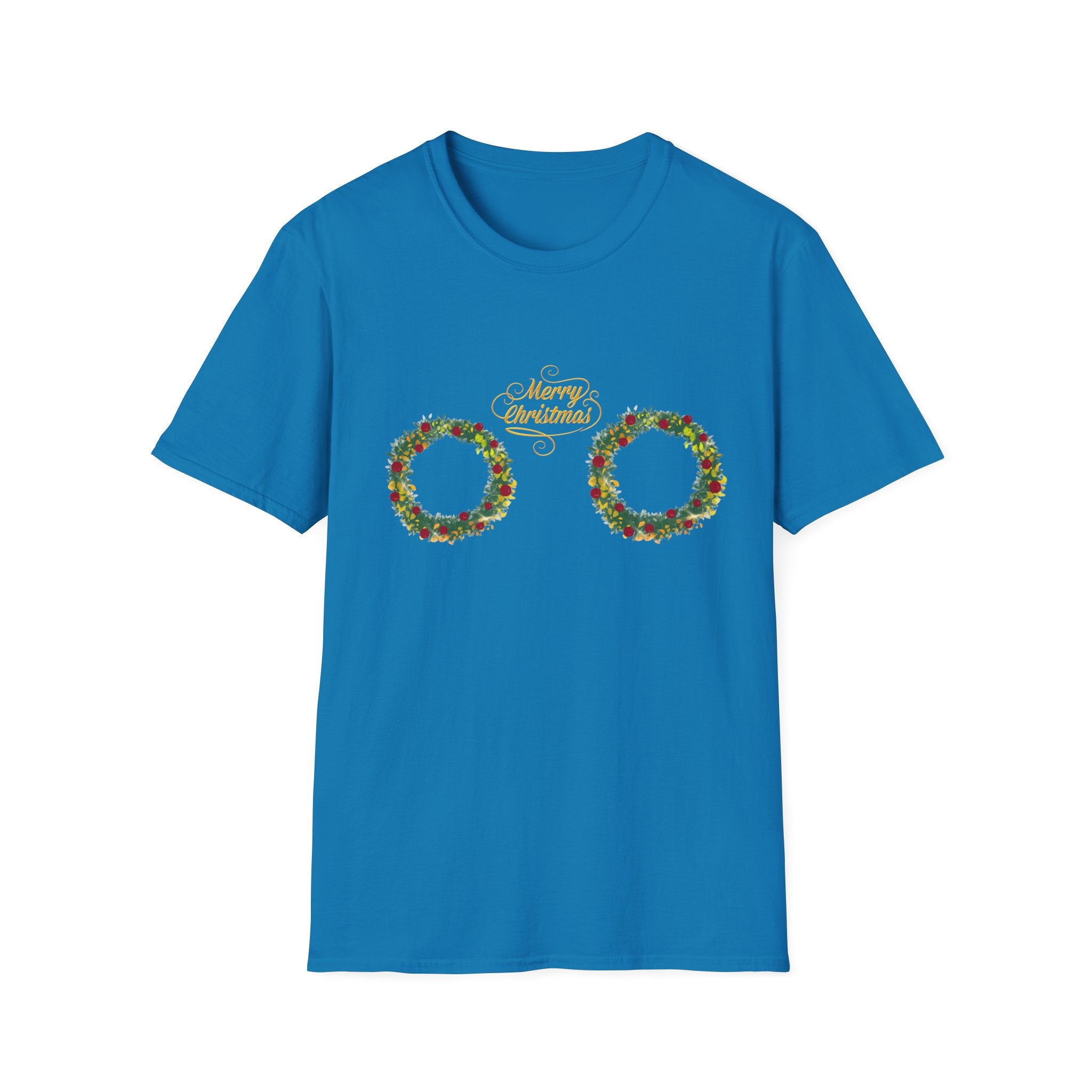 Double Holiday Wreath – Festive Christmas T-Shirt
