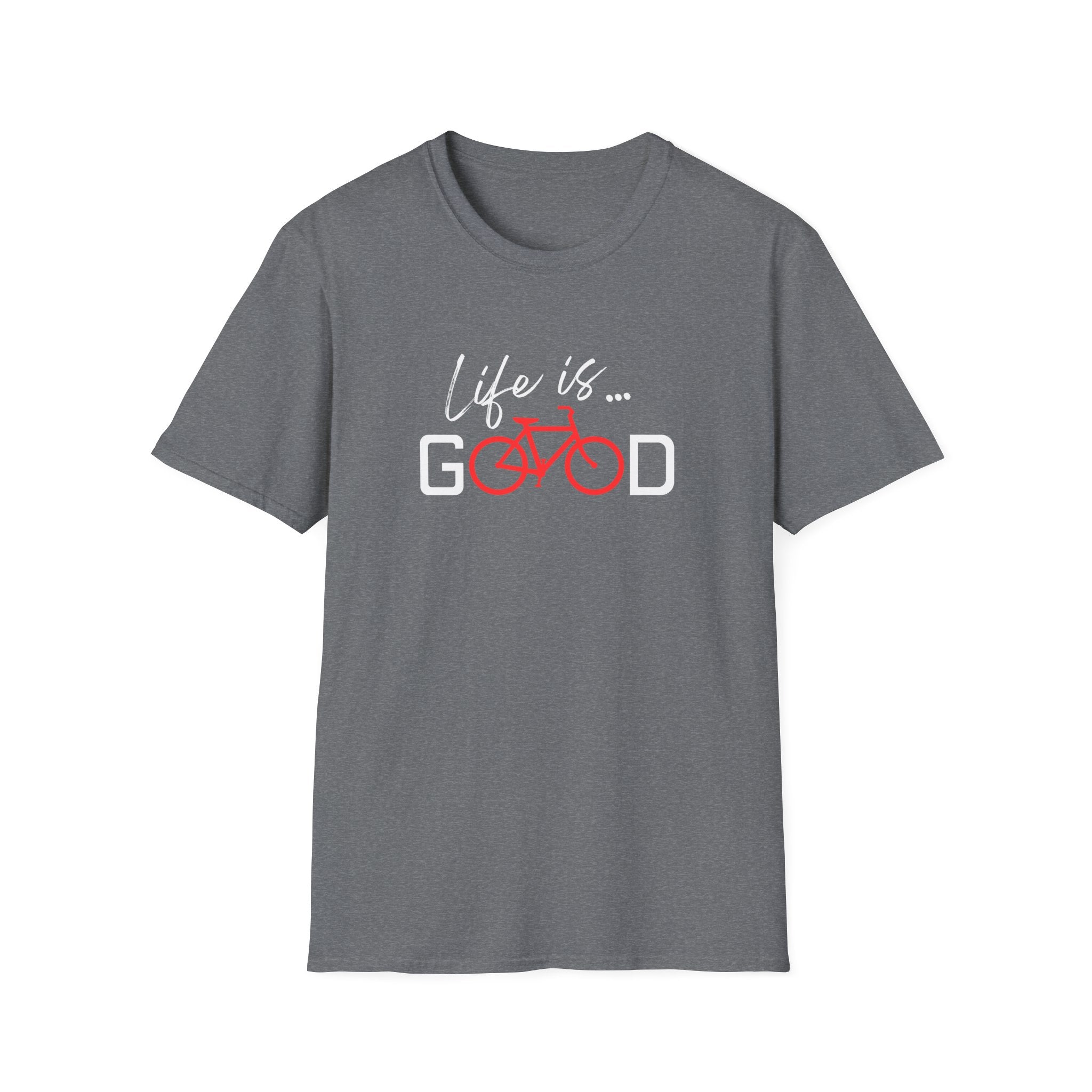 Life Is Good bicycle graphic T-Shirt | Cycling tee, bike lover shirt