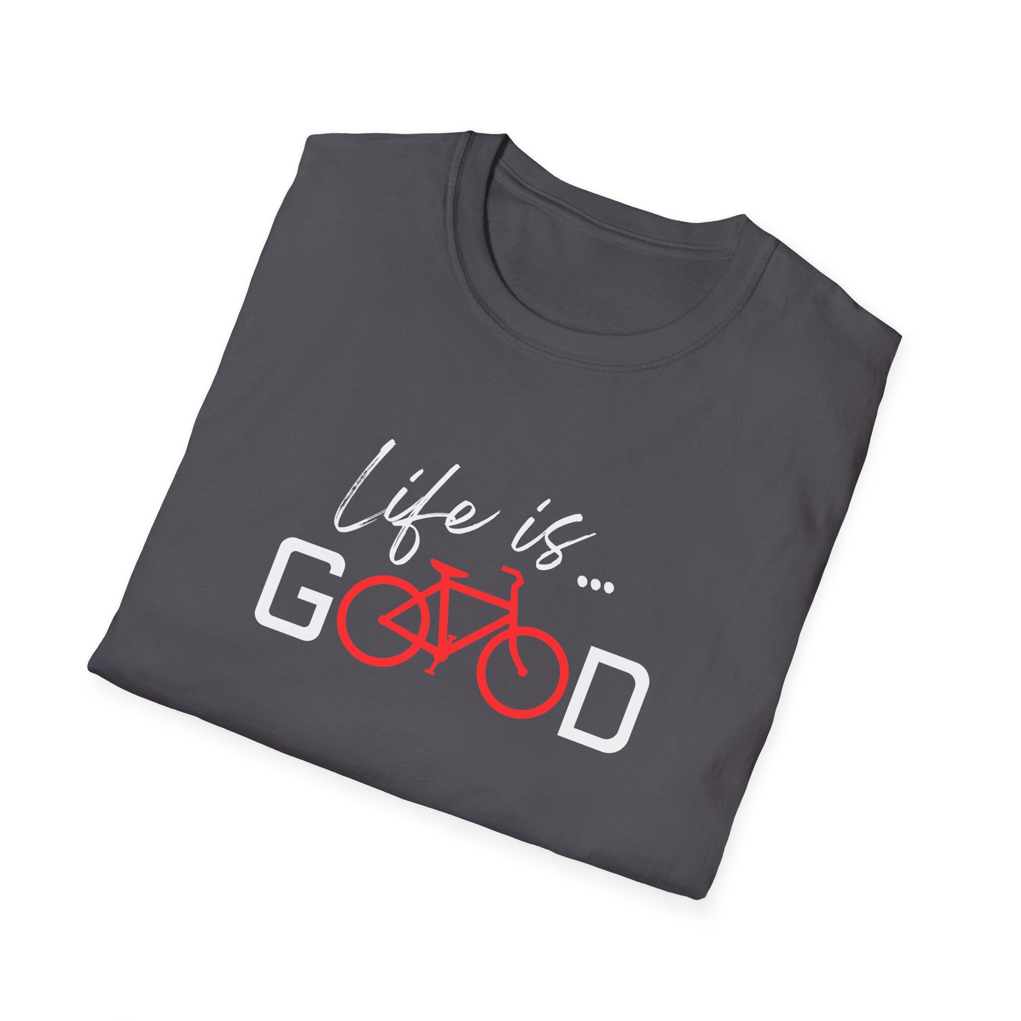 Life Is Good bicycle graphic T-Shirt | Cycling tee, bike lover shirt
