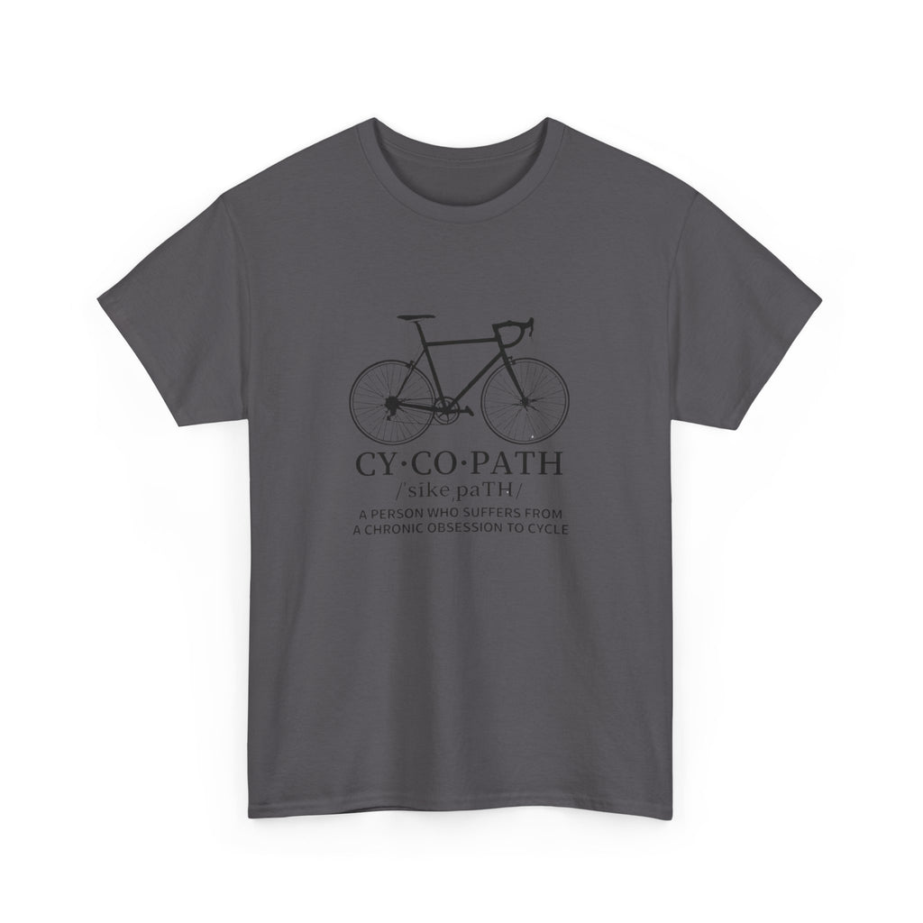 Cycling Illustration tee | Bicycle sketch, 'CY·CO·PATH' typography