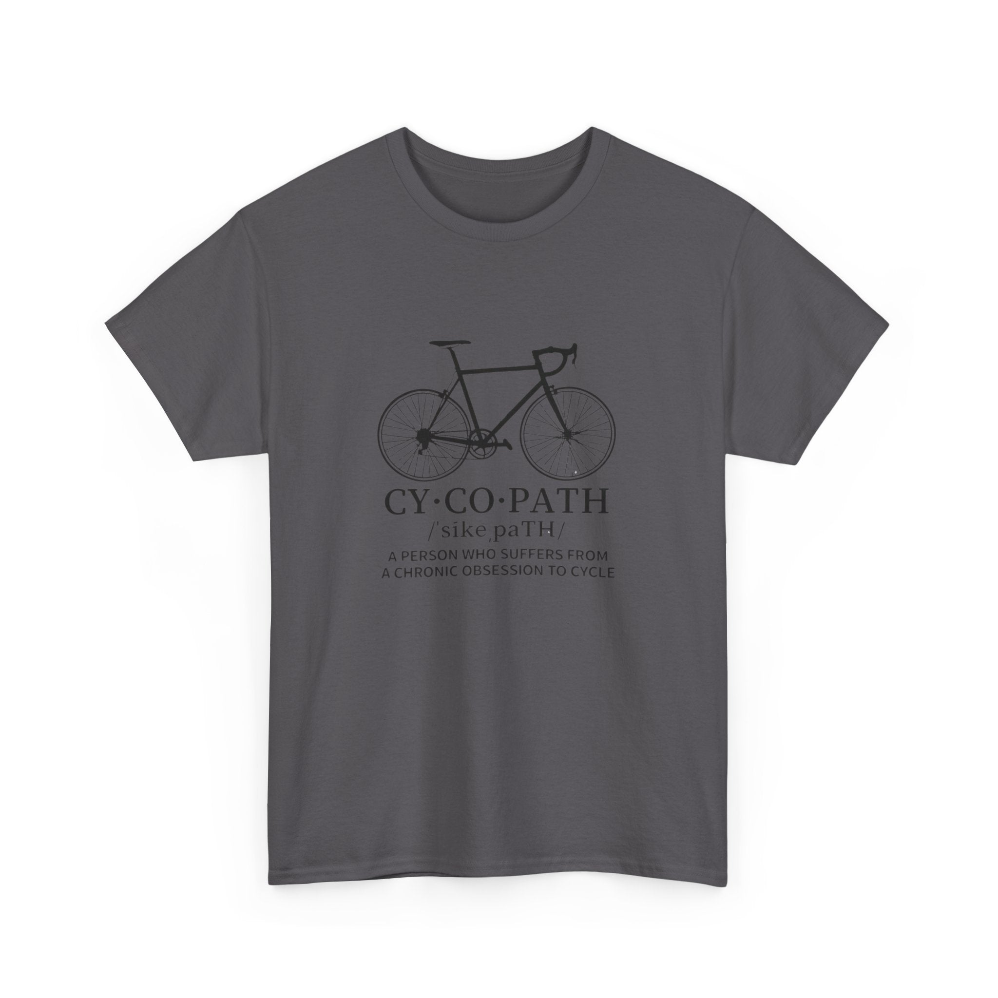 Cycling Illustration tee | Bicycle sketch, 'CY·CO·PATH' typography