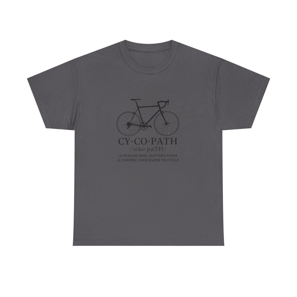 Cycling Illustration tee | Bicycle sketch, 'CY·CO·PATH' typography