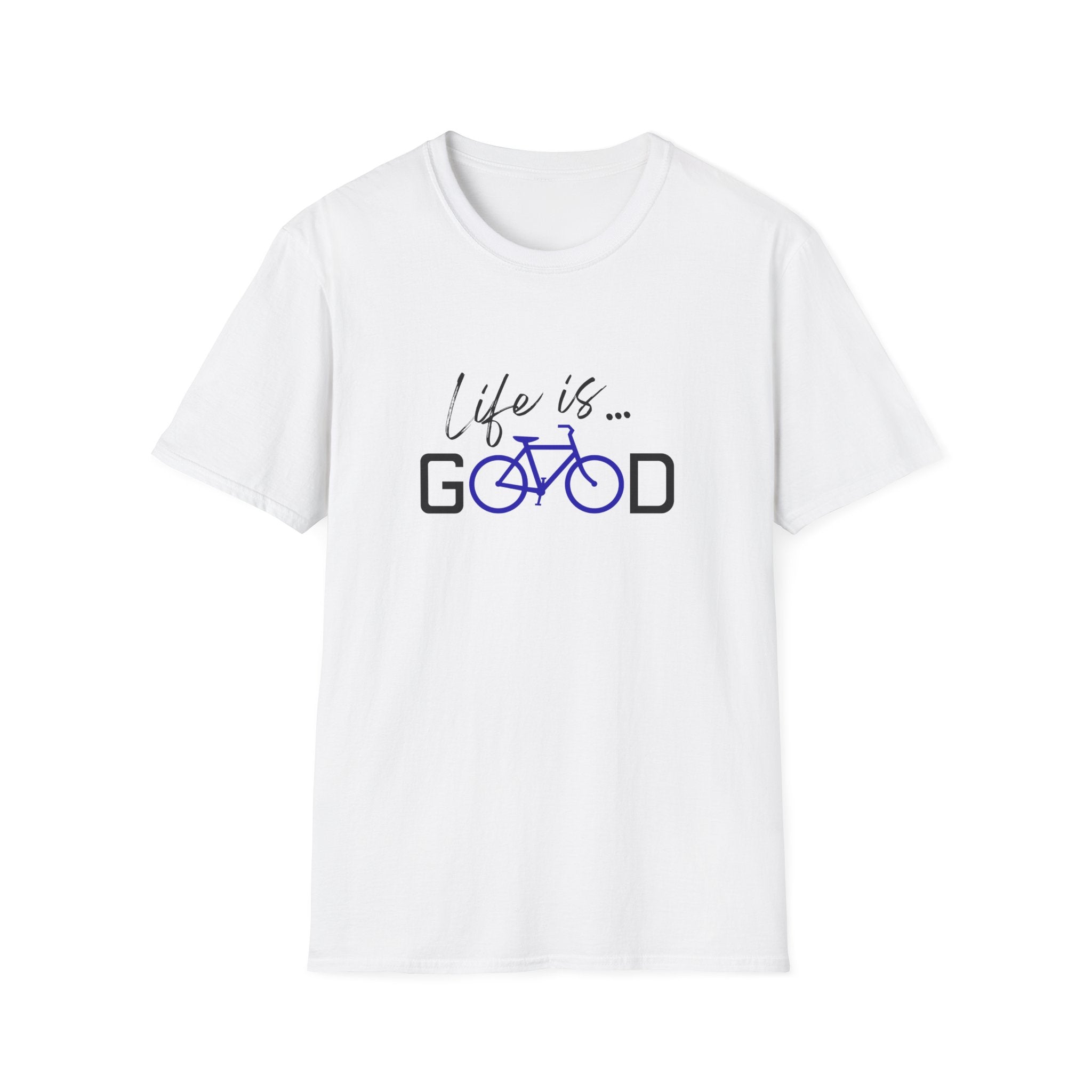 Life is Good Bicycle T-Shirt | Bike Graphic Tee, Cycling Quote Shirt
