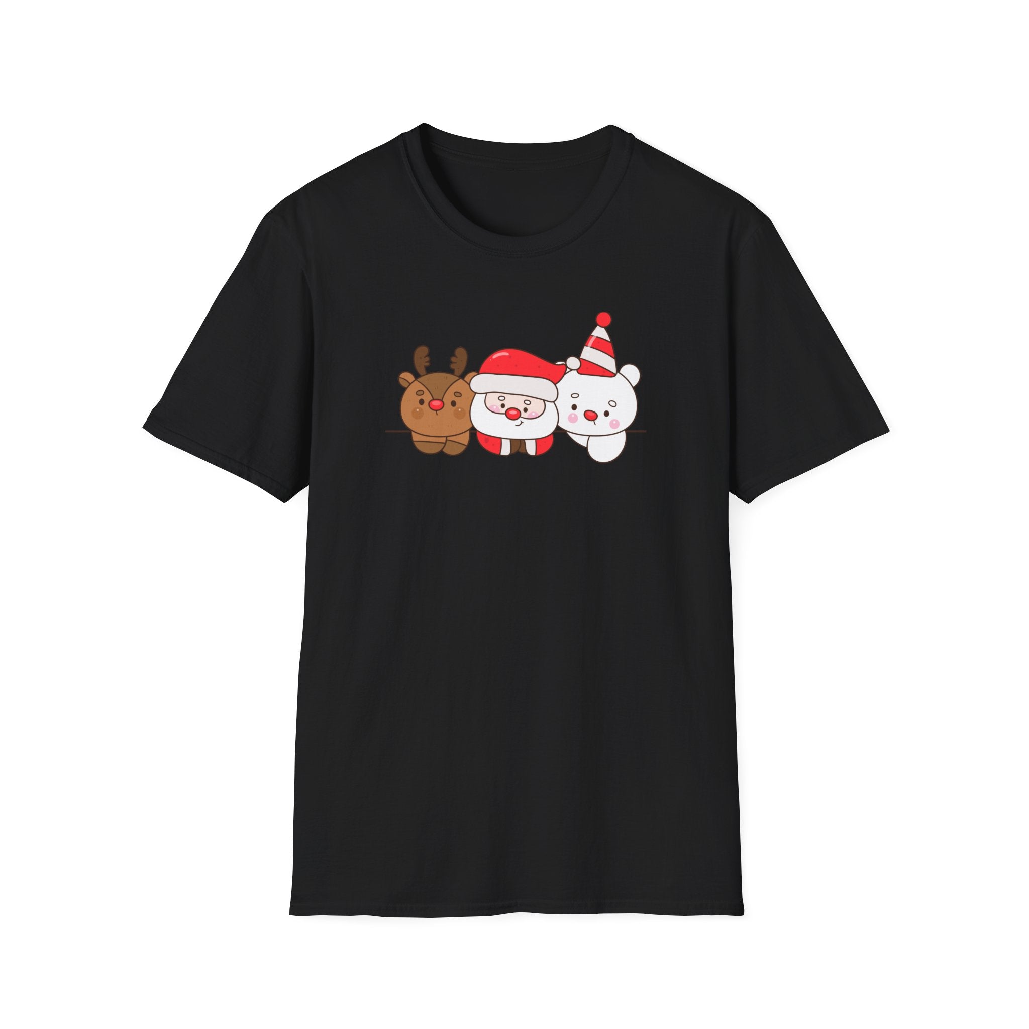 Santa, Reindeer & Christmas Bear – Festive Friends T-Shirt