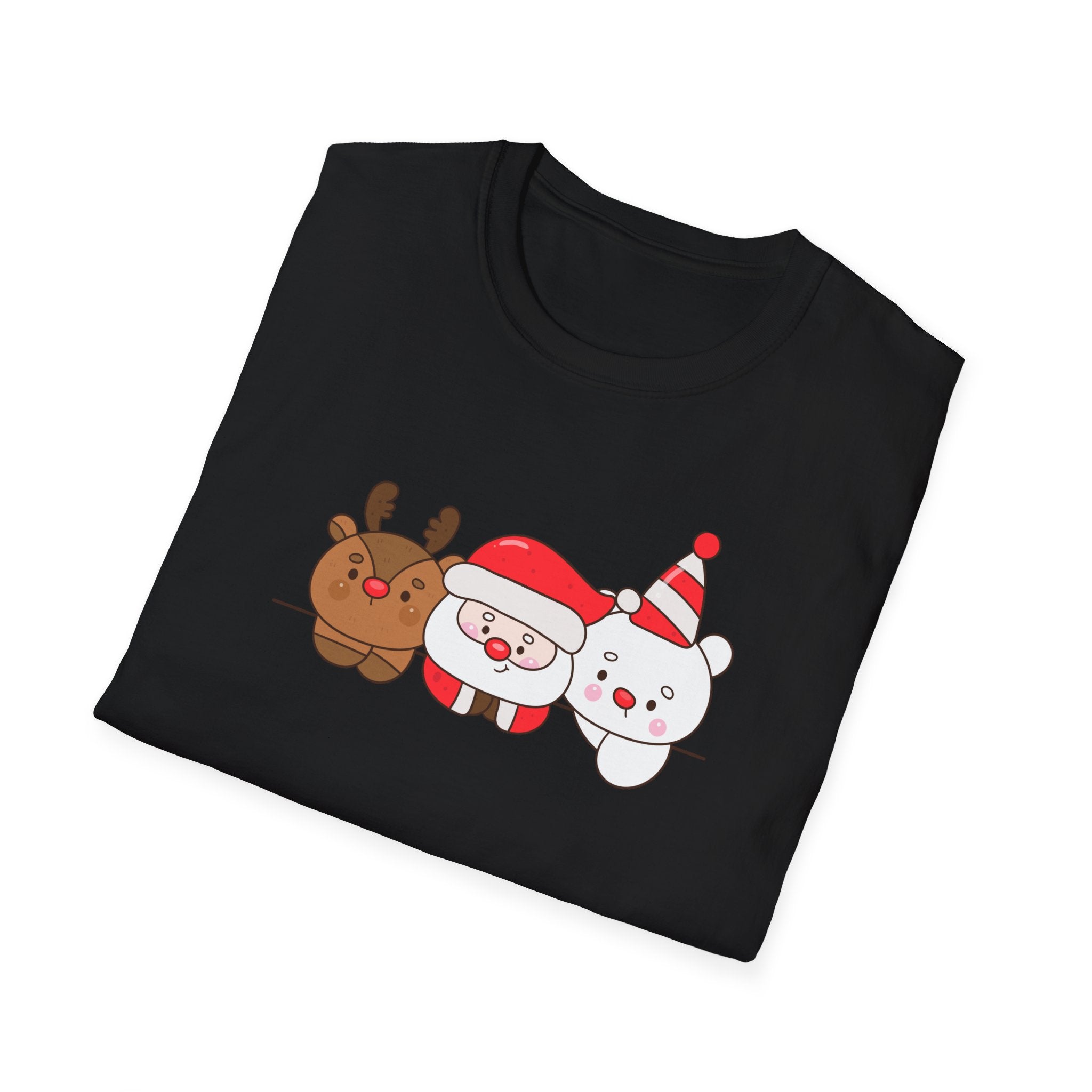 Santa, Reindeer & Christmas Bear – Festive Friends T-Shirt