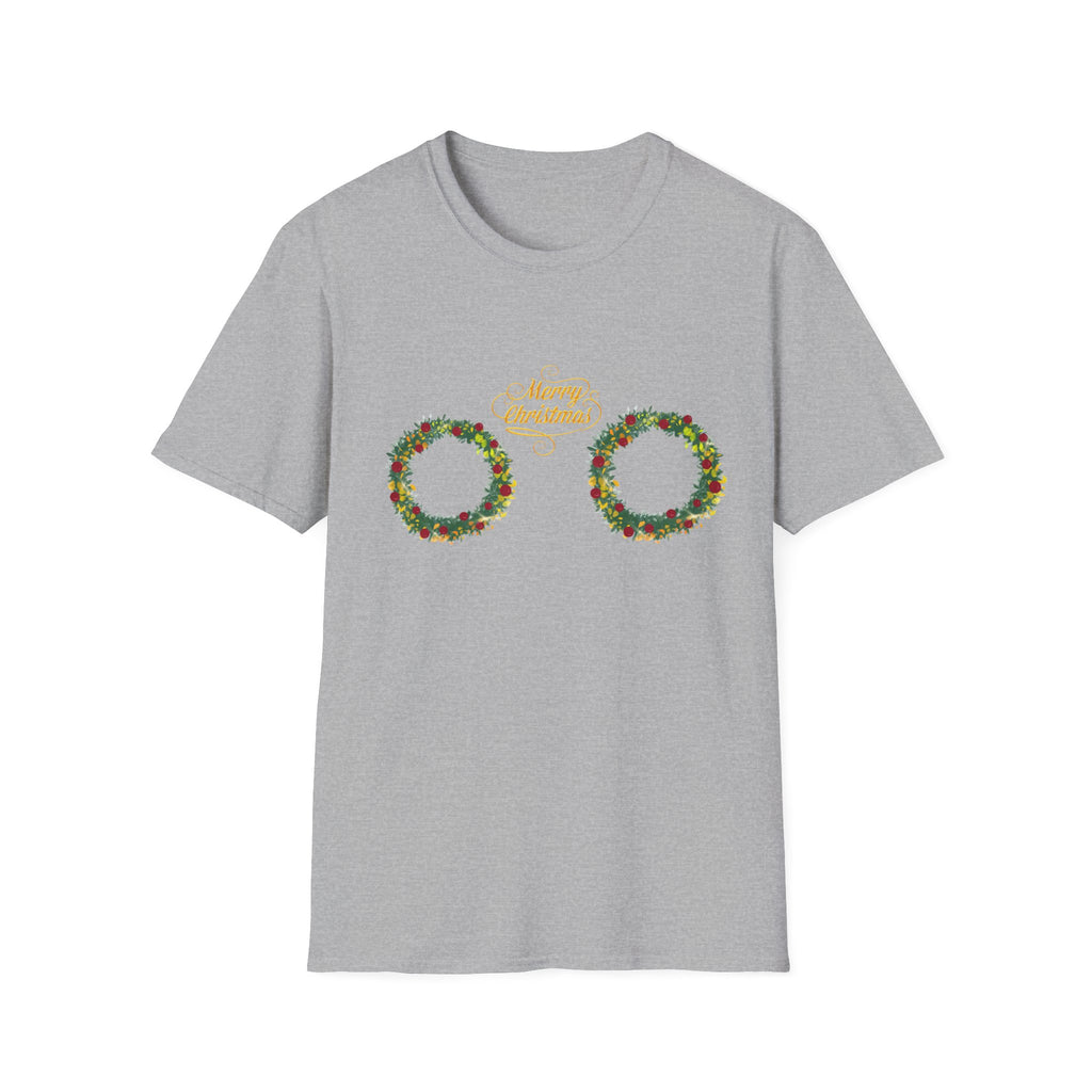 Double Holiday Wreath – Festive Christmas T-Shirt