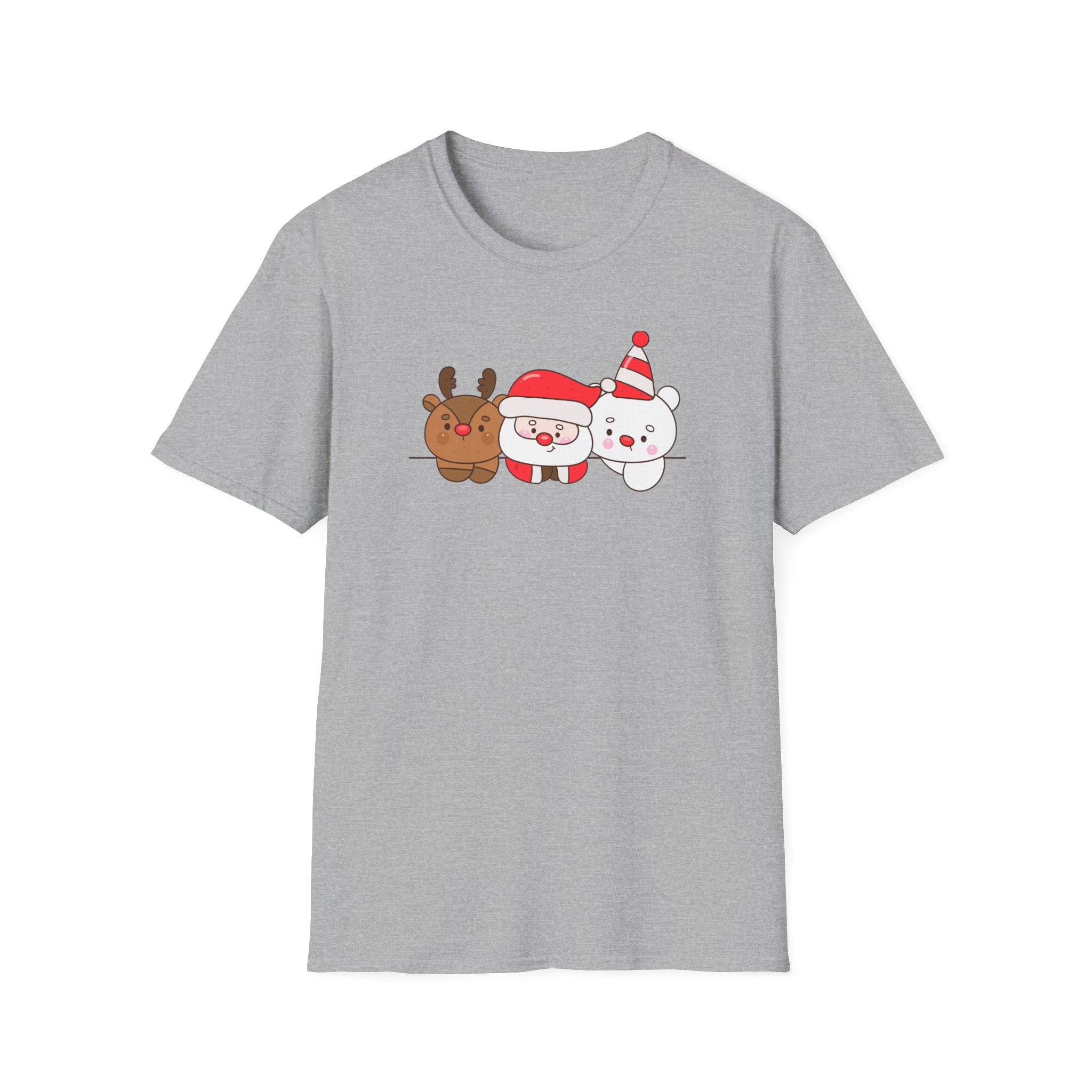 Santa, Reindeer & Christmas Bear – Festive Friends T-Shirt
