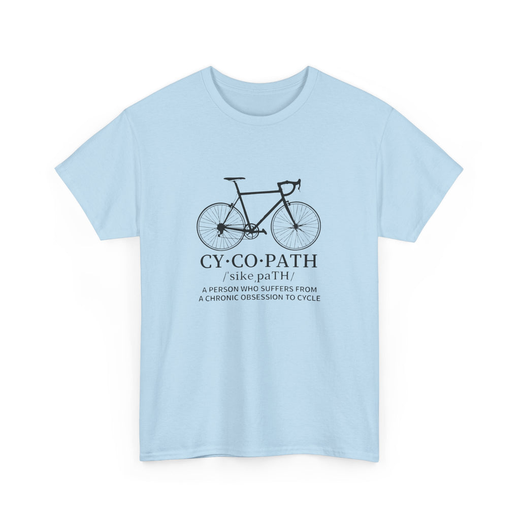 Cycling Illustration tee | Bicycle sketch, 'CY·CO·PATH' typography