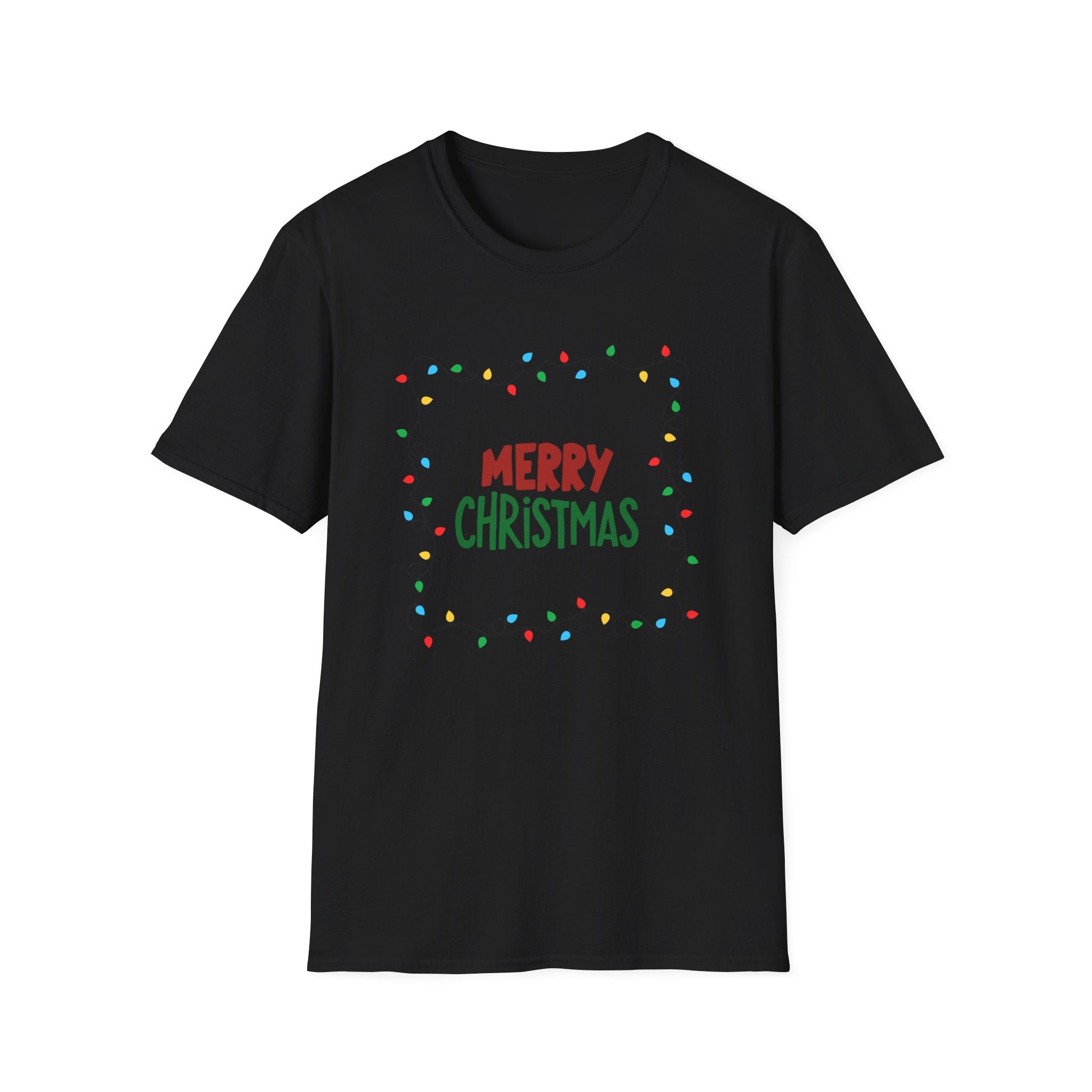 Merry Christmas Lights – Festive Holiday T-Shirt