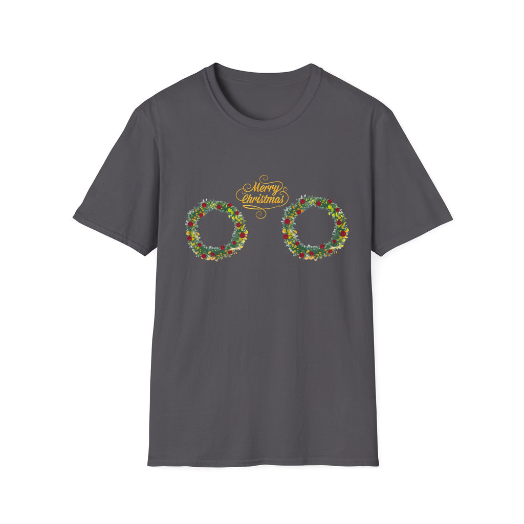 Double Holiday Wreath – Festive Christmas T-Shirt