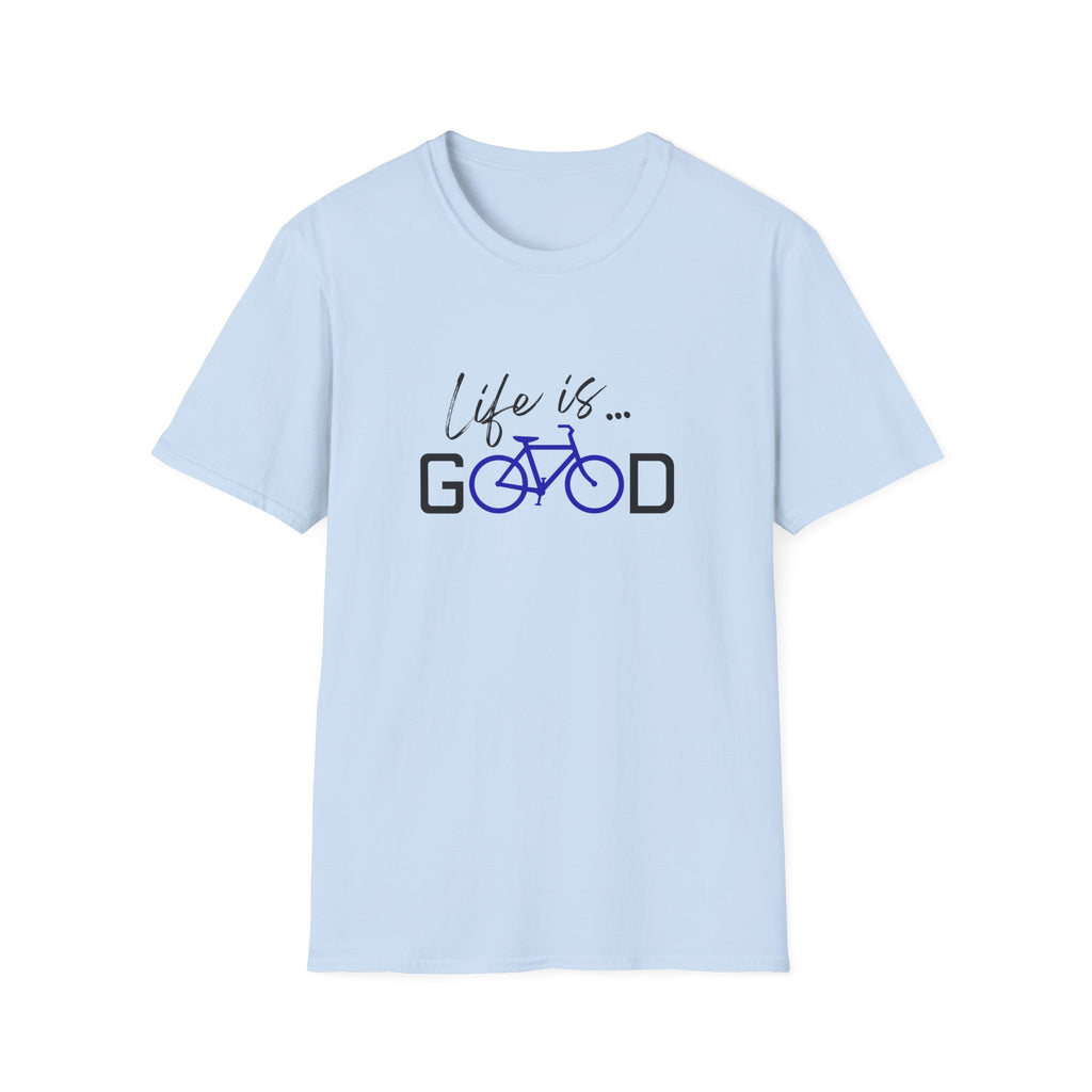 Life is Good Bicycle T-Shirt | Bike Graphic Tee, Cycling Quote Shirt