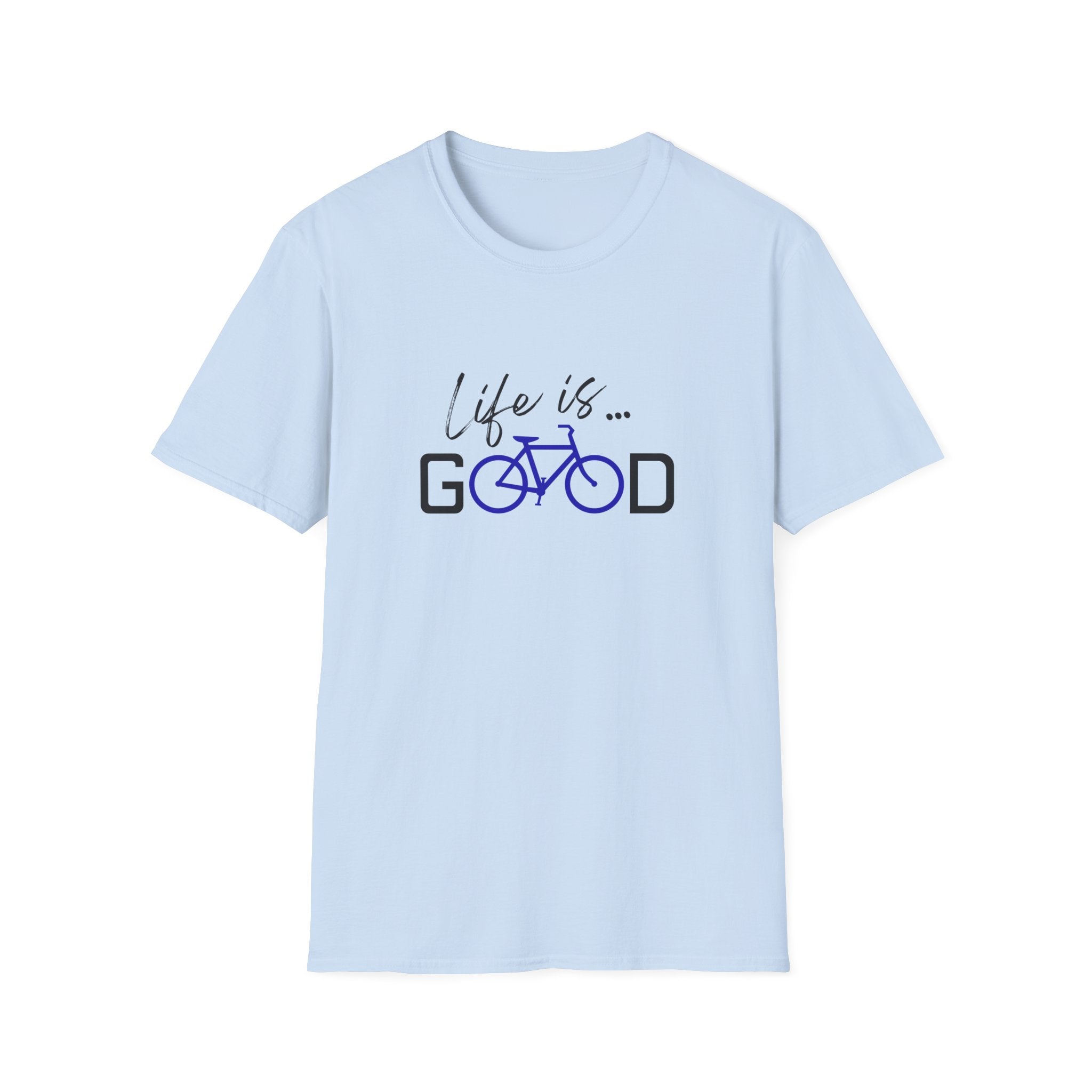Life is Good Bicycle T-Shirt | Bike Graphic Tee, Cycling Quote Shirt