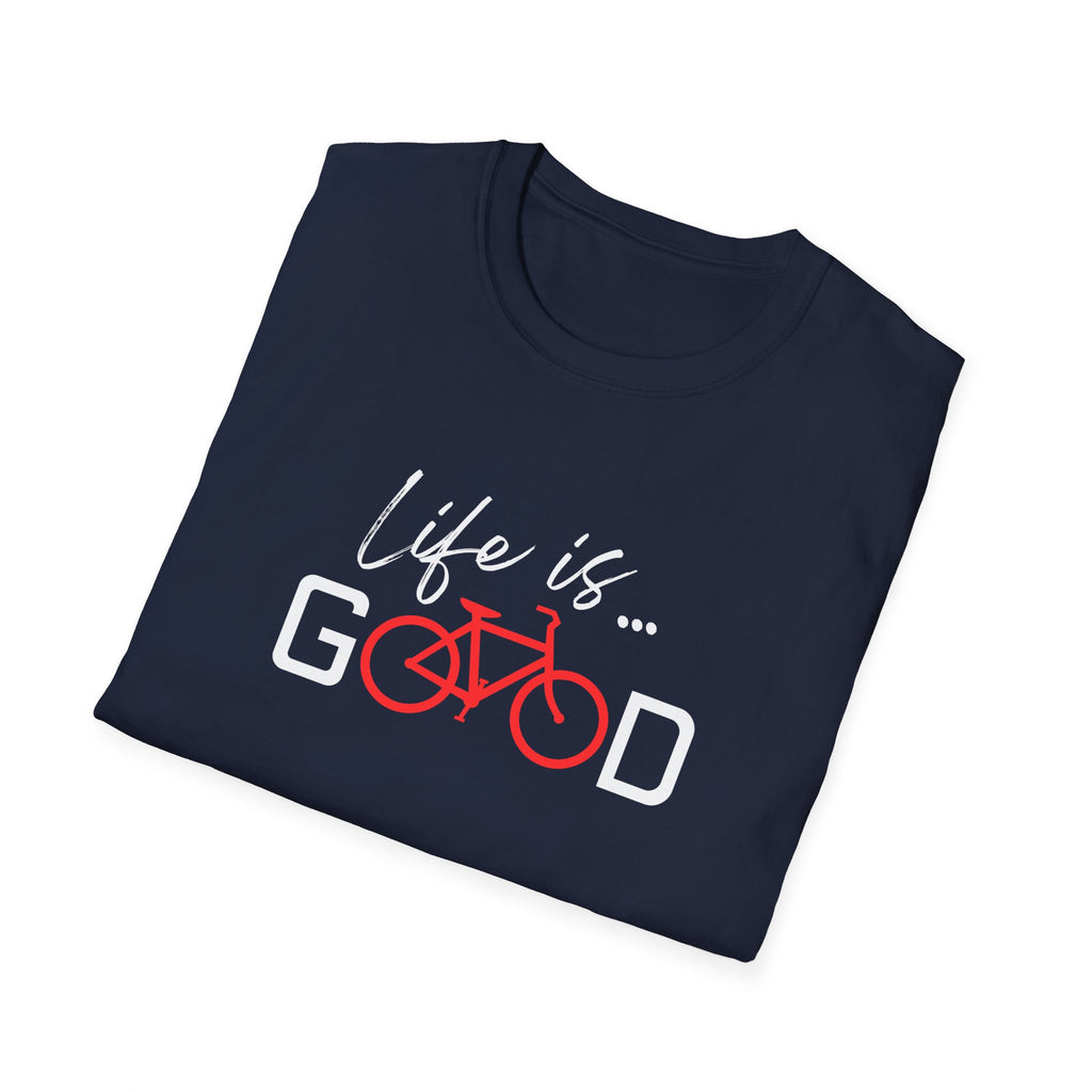 Life Is Good bicycle graphic T-Shirt | Cycling tee, bike lover shirt