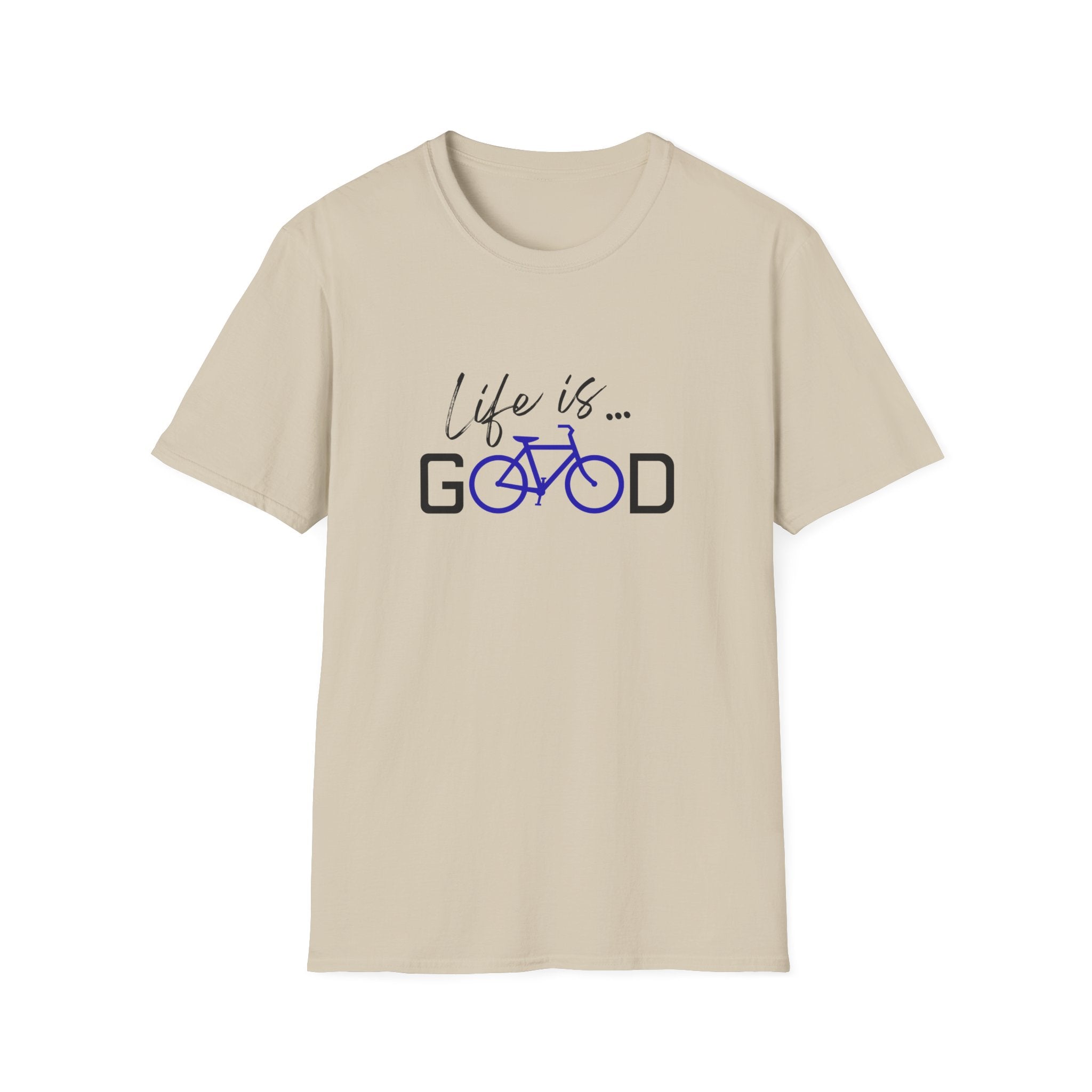 Life is Good Bicycle T-Shirt | Bike Graphic Tee, Cycling Quote Shirt