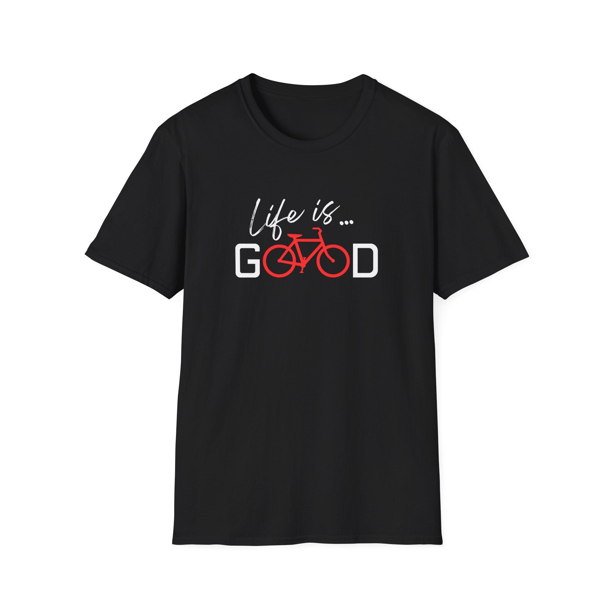 Life Is Good bicycle graphic T-Shirt | Cycling tee, bike lover shirt